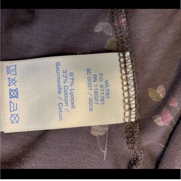 BODEN V-Neck Knot Top US size 4 Taupe/Gray, Pink, Kelly green - Picture 5 of 7